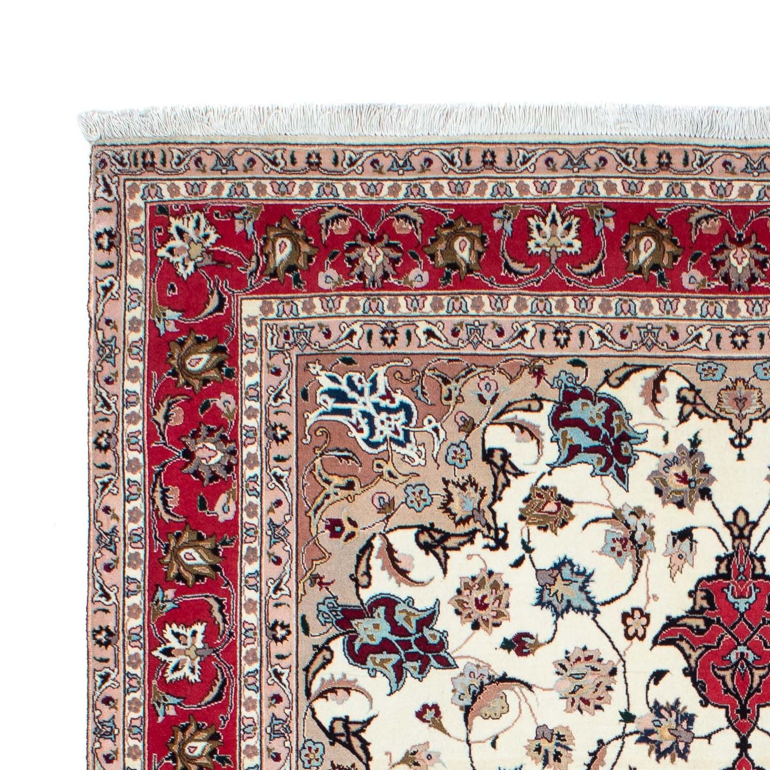 Tapis persan - Tabriz - Royal - 212 x 154 cm - beige