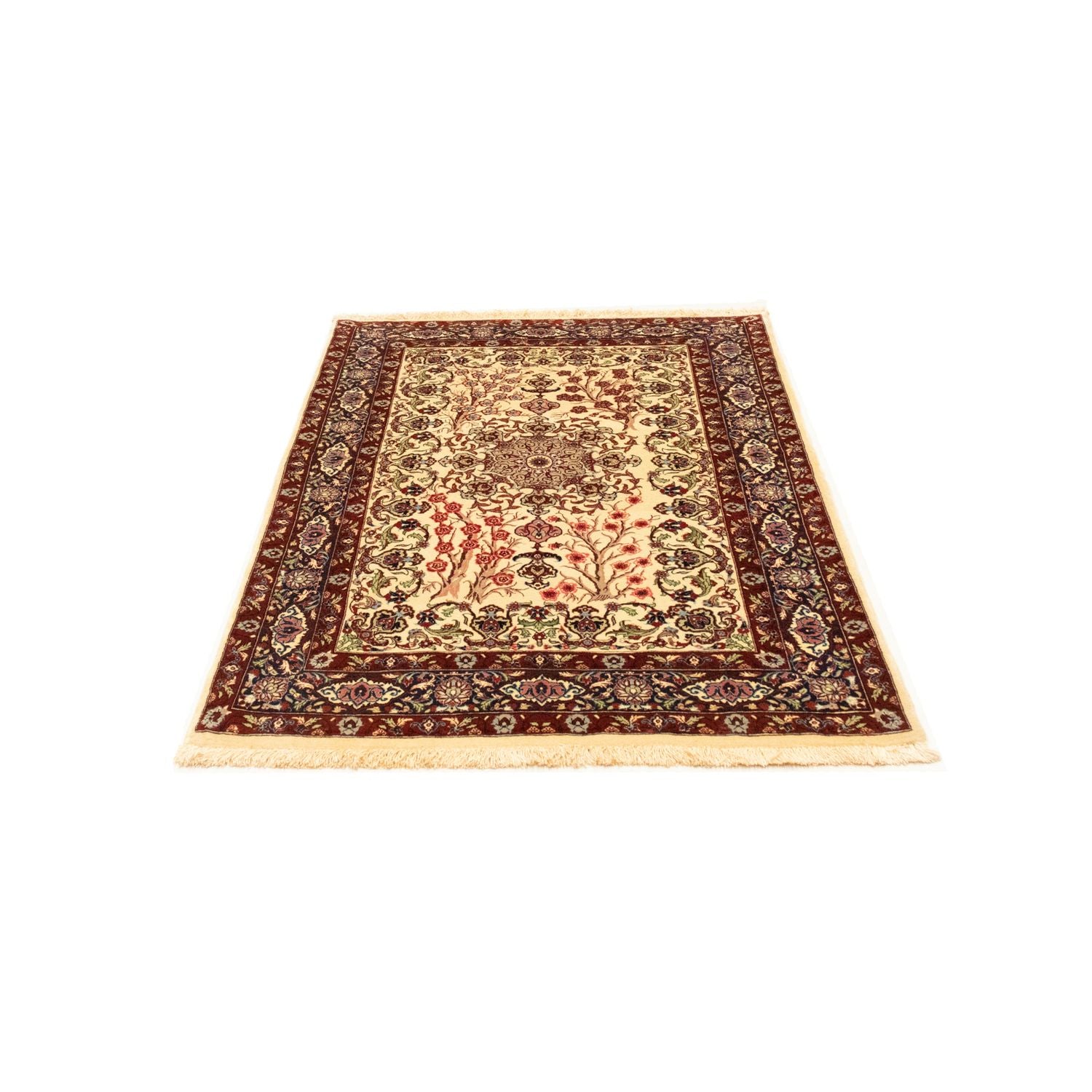 Tapis persan - Ghom - 153 x 100 cm - beige