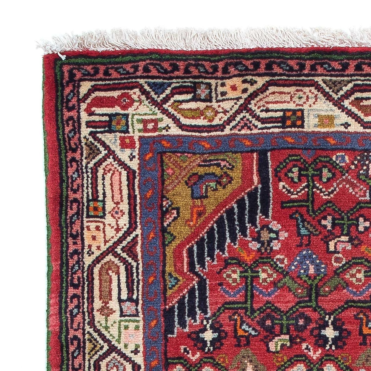Tapis persan - Nomadic - 129 x 76 cm - rouge