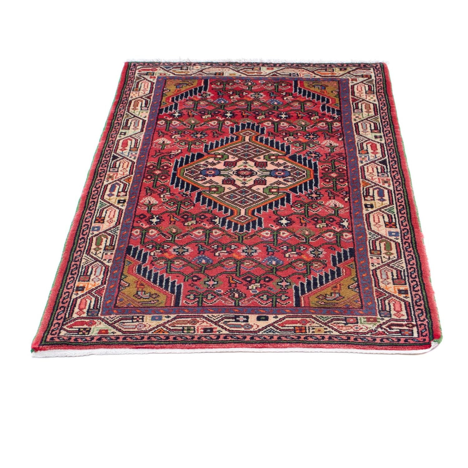 Tapis persan - Nomadic - 129 x 76 cm - rouge
