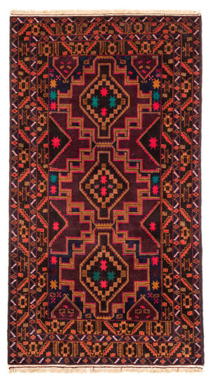 Tapis de couloir Tapis Belutsch - 193 x 106 cm - bleu foncé