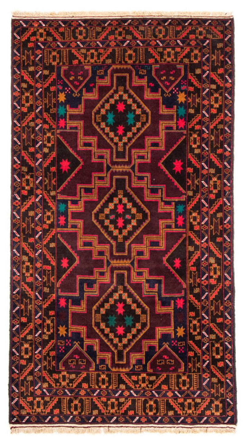 Tapis de couloir Tapis Belutsch - 193 x 106 cm - bleu foncé