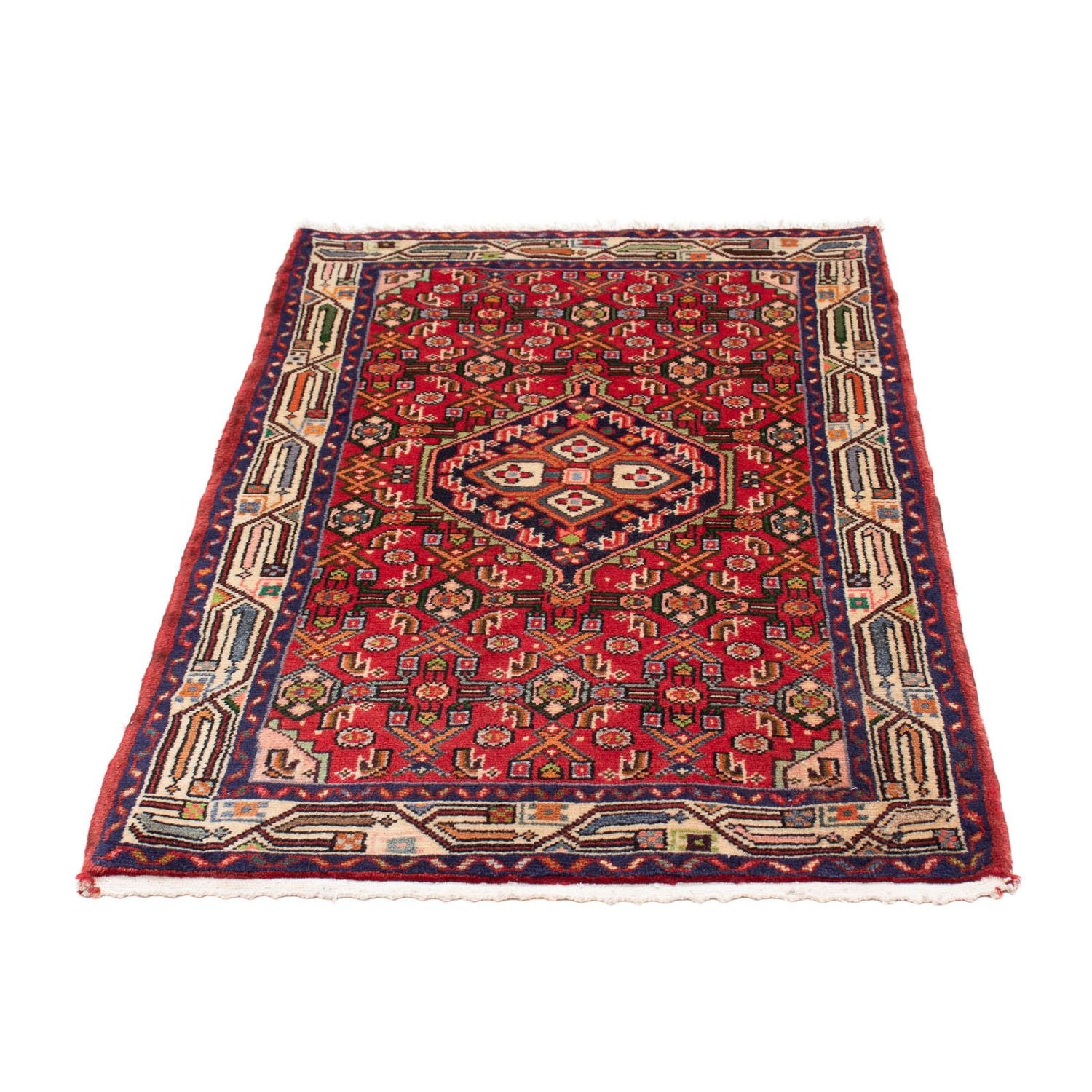 Tapis persan - Nomadic - 120 x 79 cm - rouge