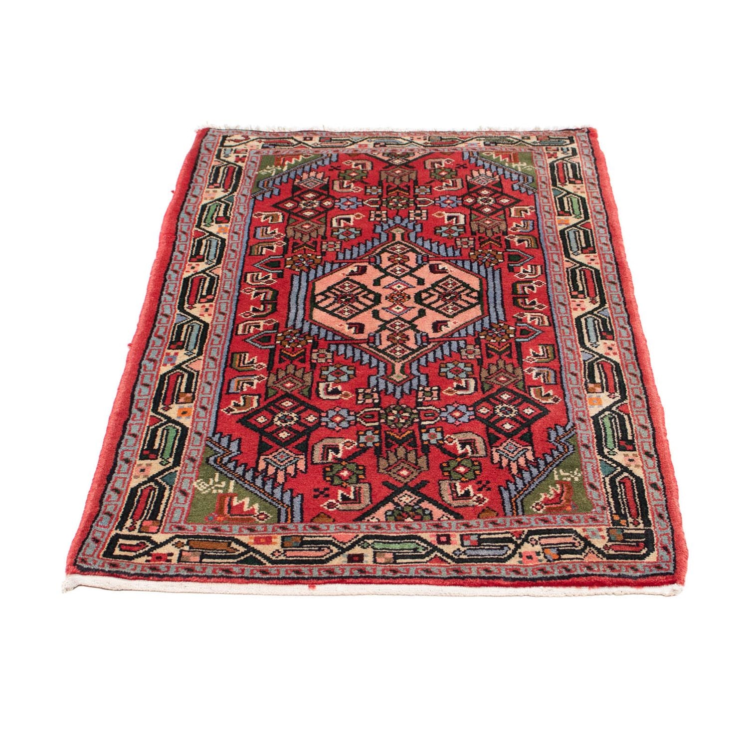 Tapis persan - Nomadic - 127 x 76 cm - rouge