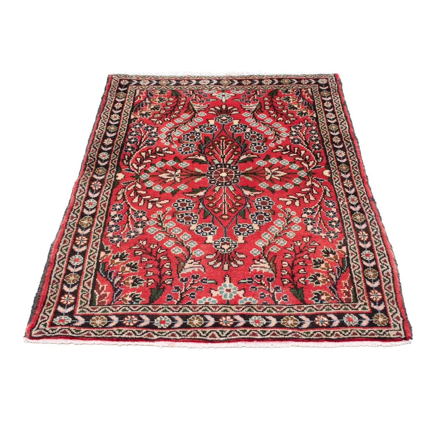 Tapis persan - Nomadic - 133 x 85 cm - rouge clair