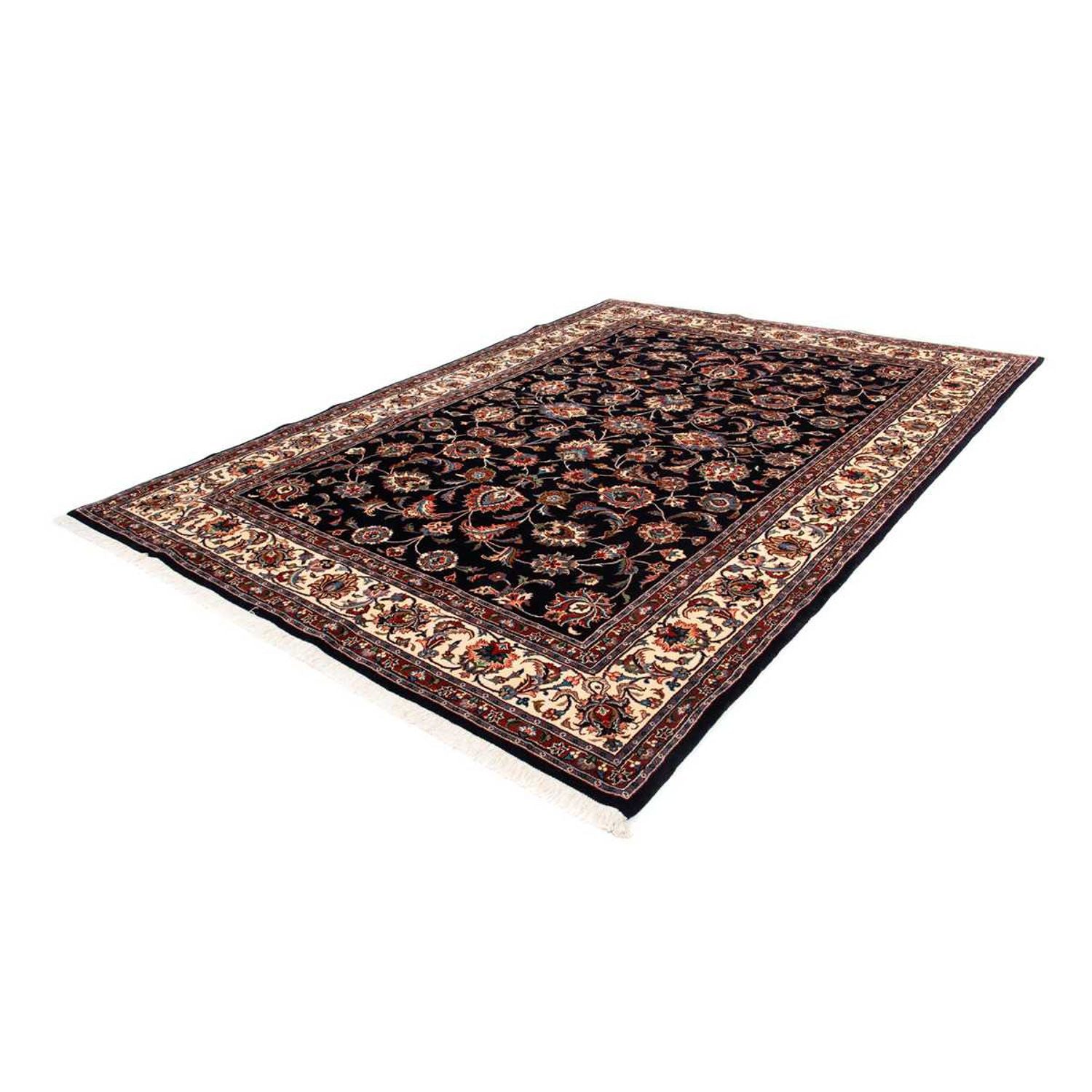 Tapis persan - Classique - 297 x 208 cm - bleu foncé