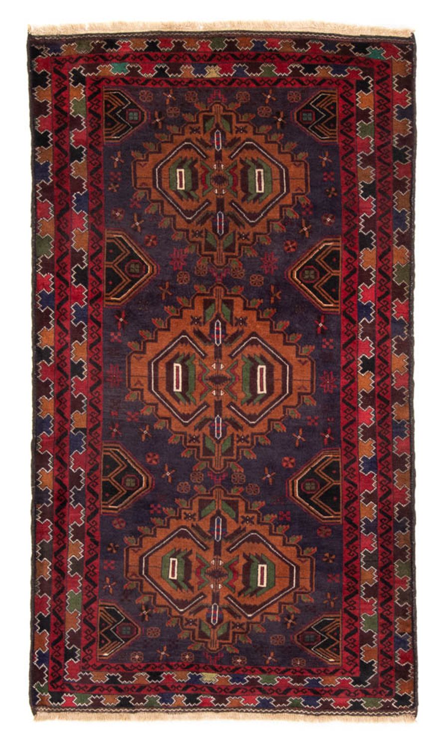 Tapis Belutsch - 196 x 111 cm - bleu foncé