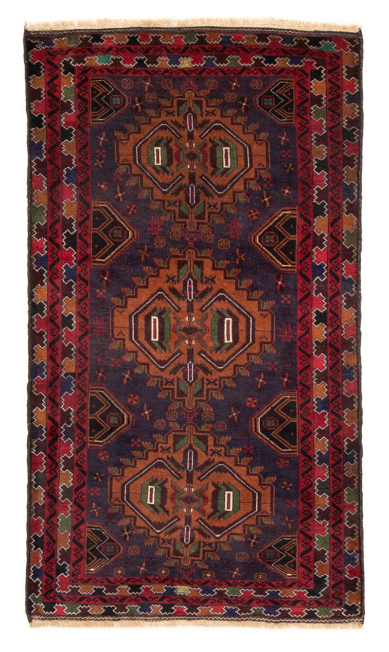 Tapis Belutsch - 196 x 111 cm - bleu foncé