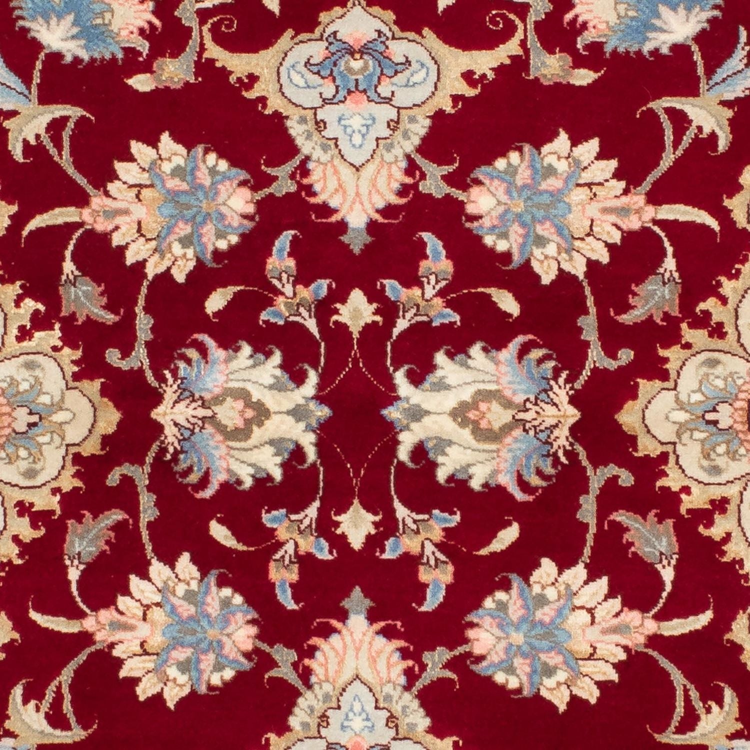 Tapis de couloir Tapis persan - Tabriz - Royal - 213 x 83 cm - rouge foncé