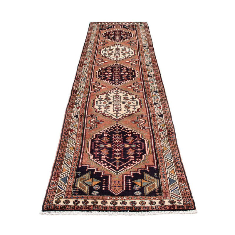 Tapis de couloir Tapis persan - Nomadic - 298 x 70 cm - marron clair