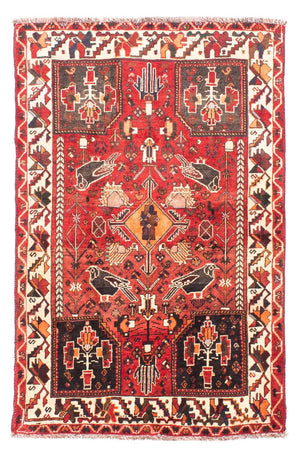 Perserteppich - Nomadic 160 x 110 cm - dunkelrot