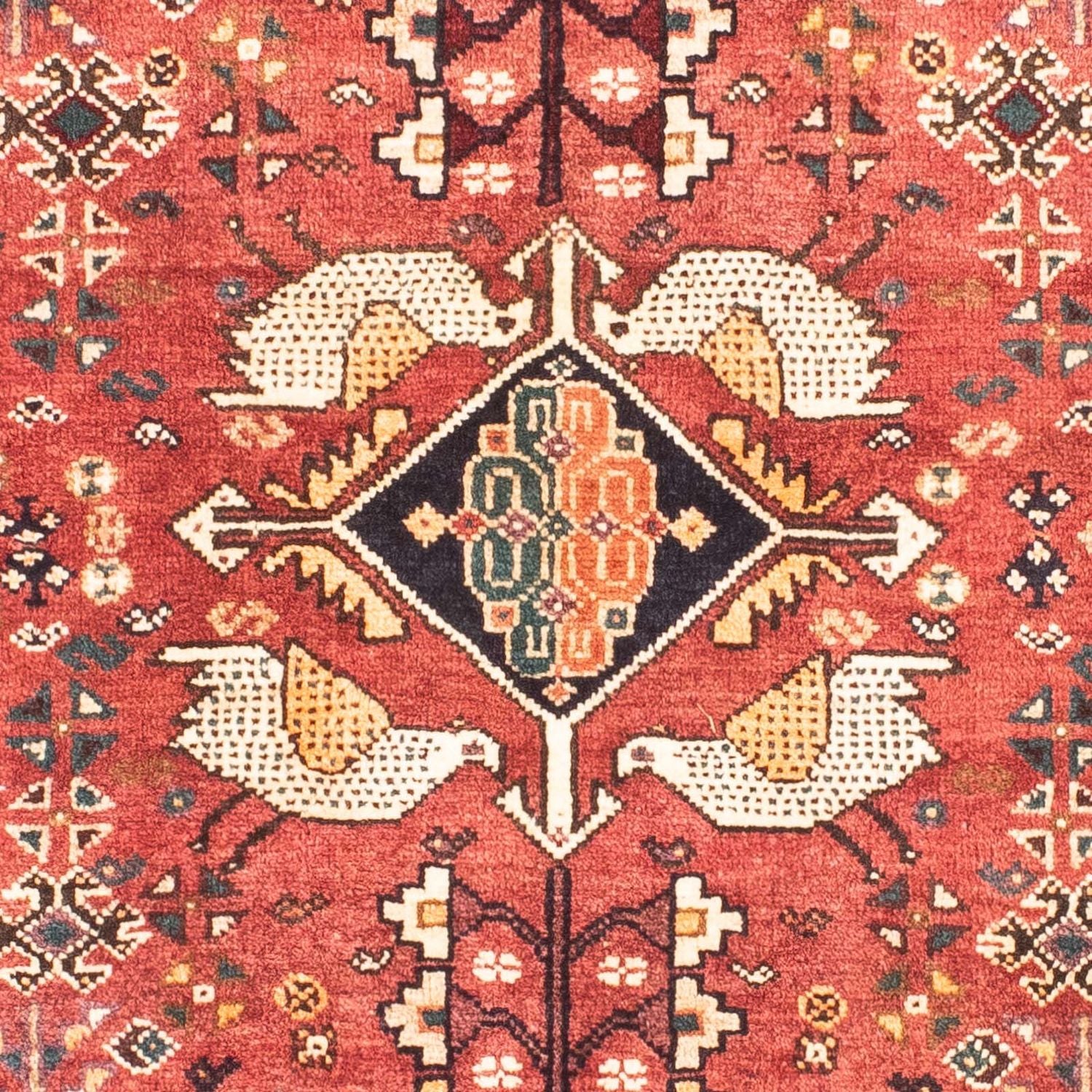 Tapis de couloir Tapis persan - Nomadic - 160 x 83 cm - rouge foncé