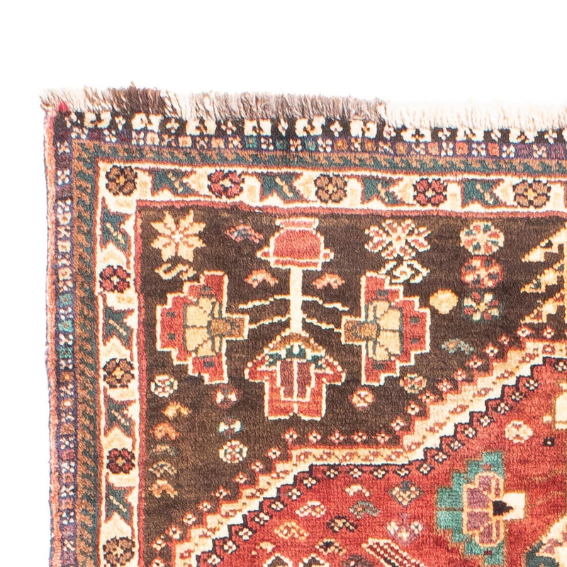 Tapis de couloir Tapis persan - Nomadic - 160 x 83 cm - rouge foncé