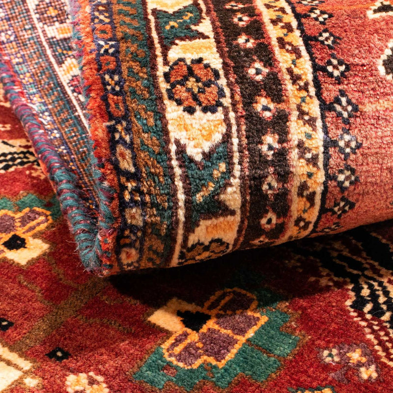 Tapis de couloir Tapis persan - Nomadic - 160 x 83 cm - rouge foncé