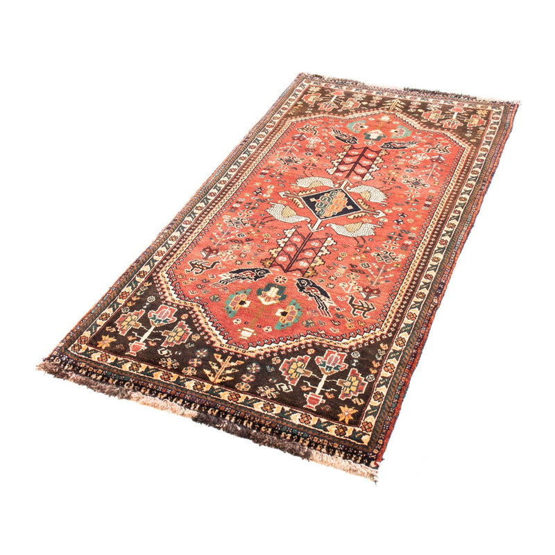 Tapis de couloir Tapis persan - Nomadic - 160 x 83 cm - rouge foncé