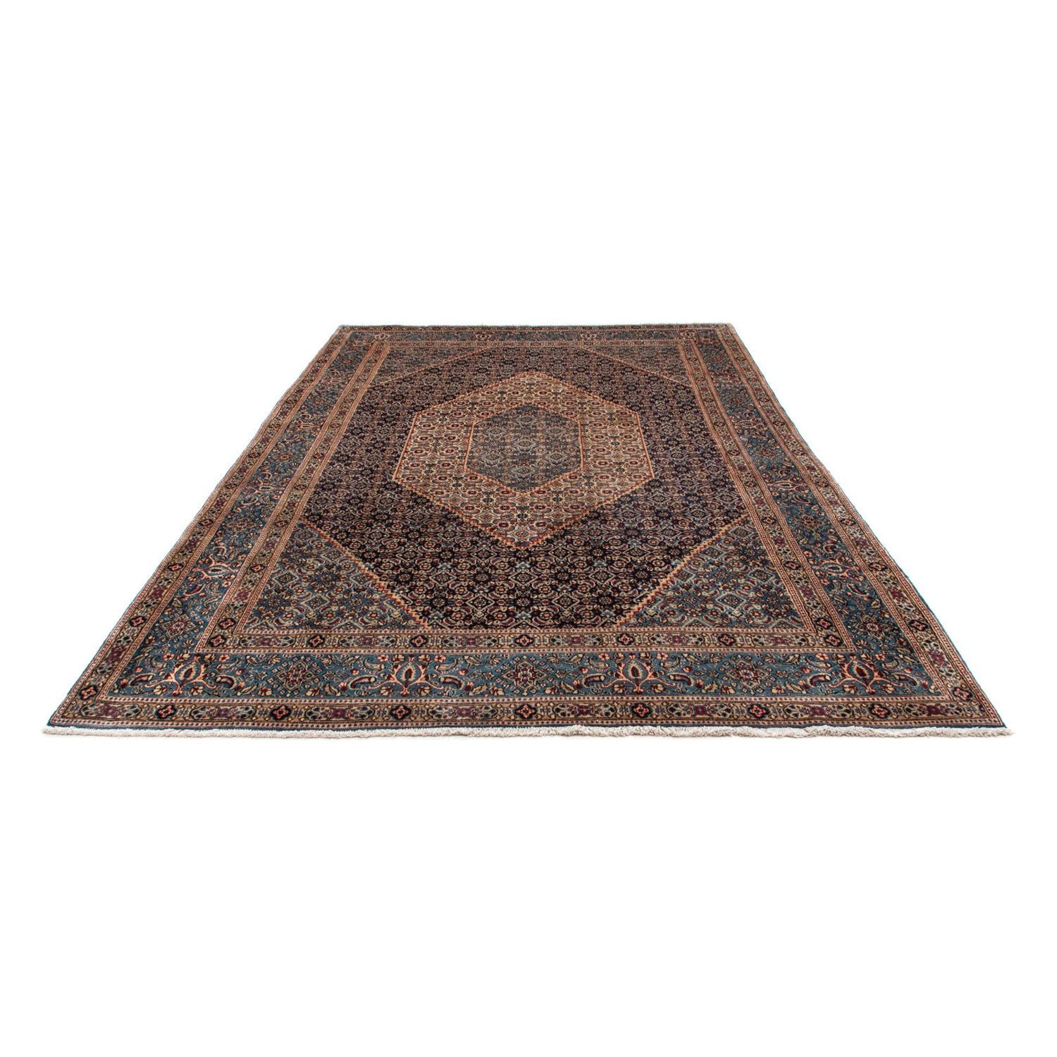 Tapis persan - Classique - 305 x 208 cm - bleu foncé