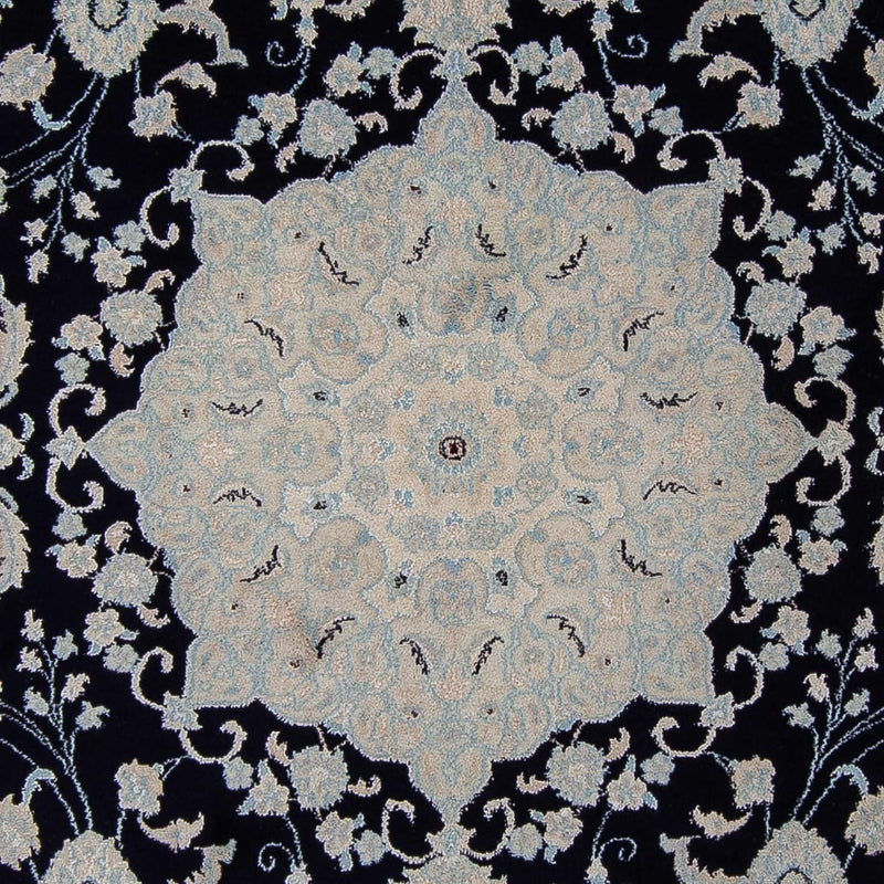 Tapis persan - Nain - 352 x 253 cm - bleu foncé
