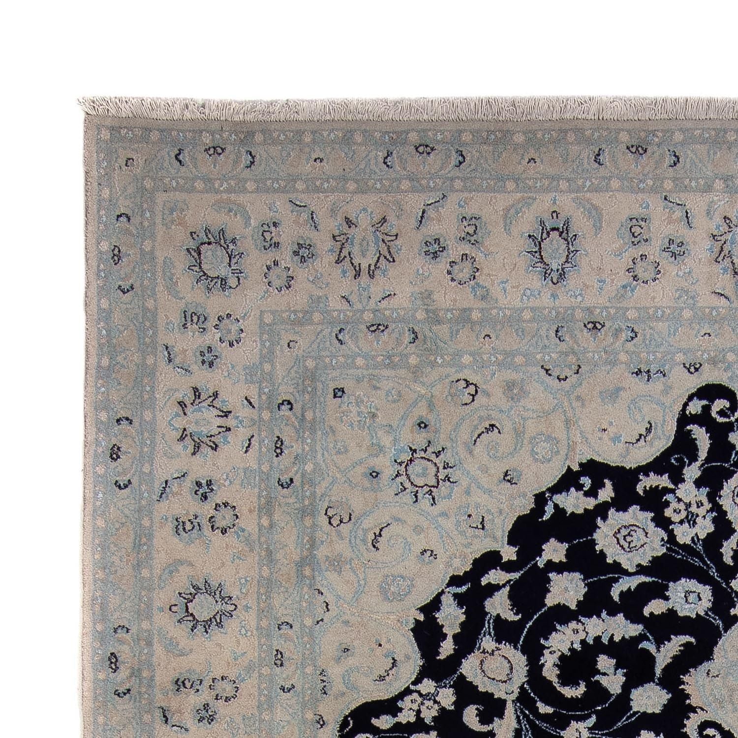 Tapis persan - Nain - 352 x 253 cm - bleu foncé