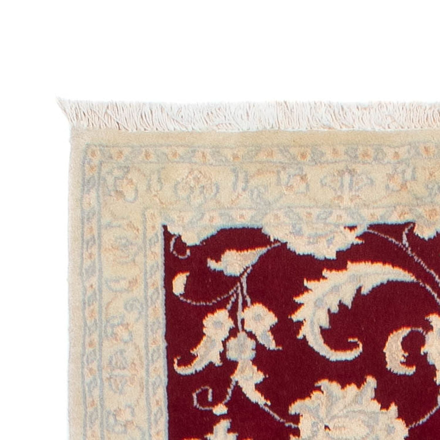 Tapis de couloir Tapis persan - Nain - 295 x 82 cm - rouge foncé