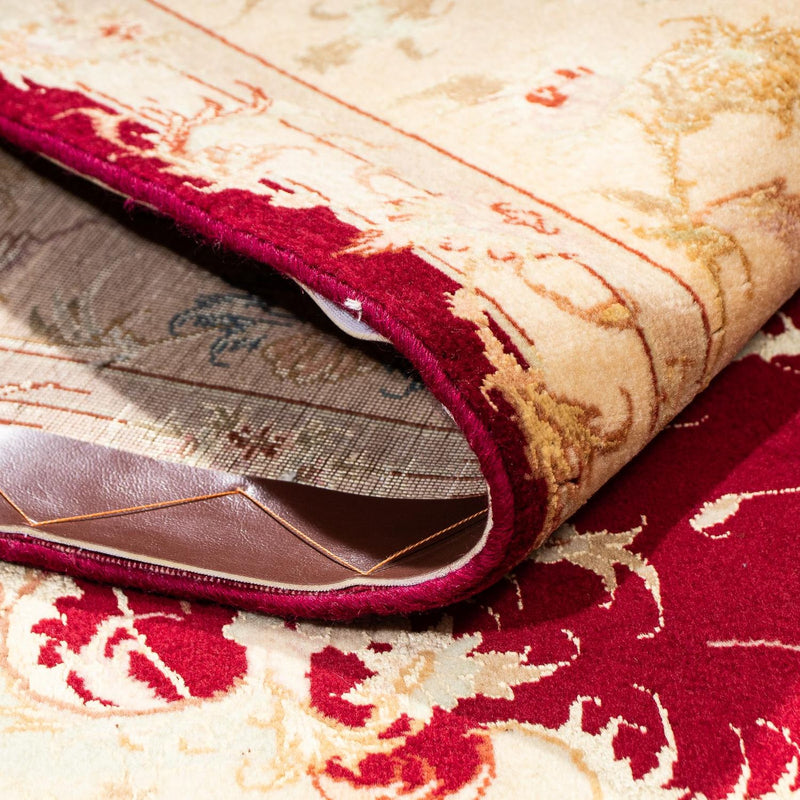 Tapis persan - Tabriz - Royal - 200 x 153 cm - rouge foncé