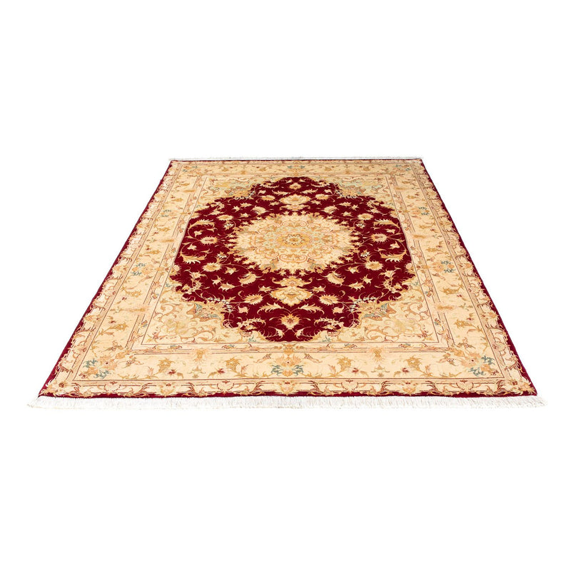 Tapis persan - Tabriz - Royal - 200 x 153 cm - rouge foncé