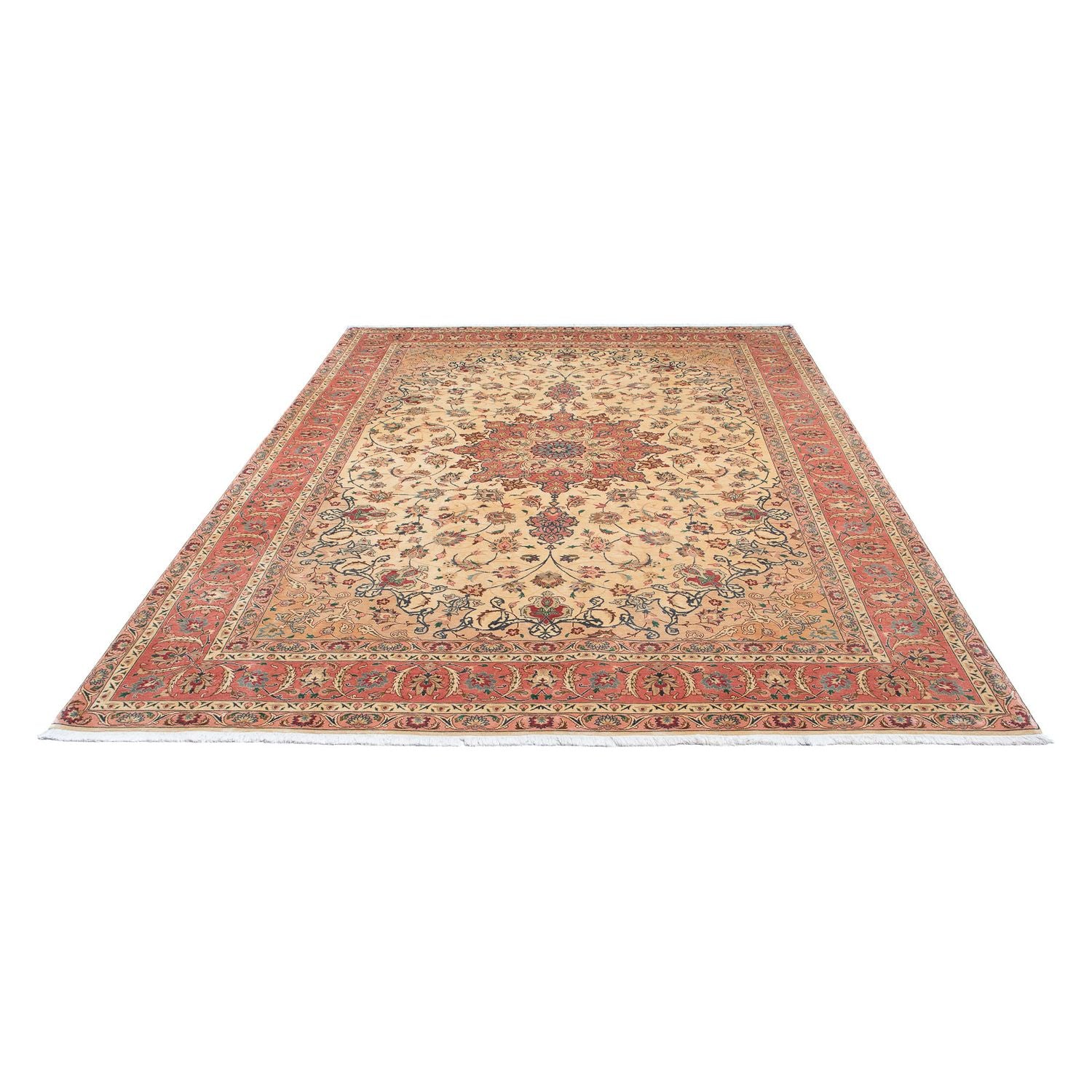 Tapis persan - Tabriz - Royal - 297 x 202 cm - marron clair