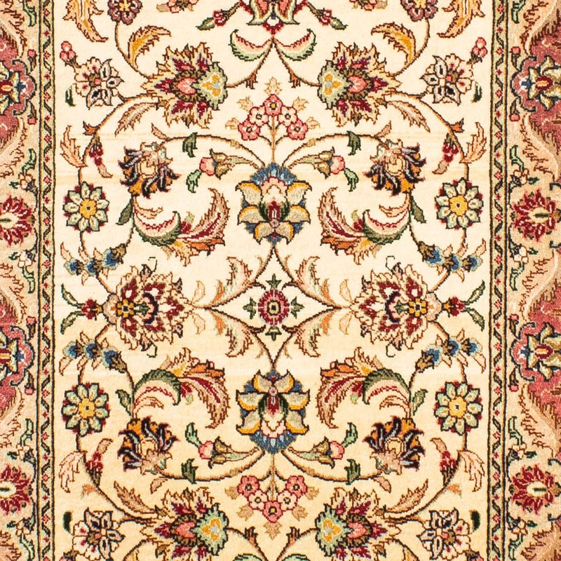 Tapis de couloir Tapis persan - Tabriz - Royal - 299 x 68 cm - beige