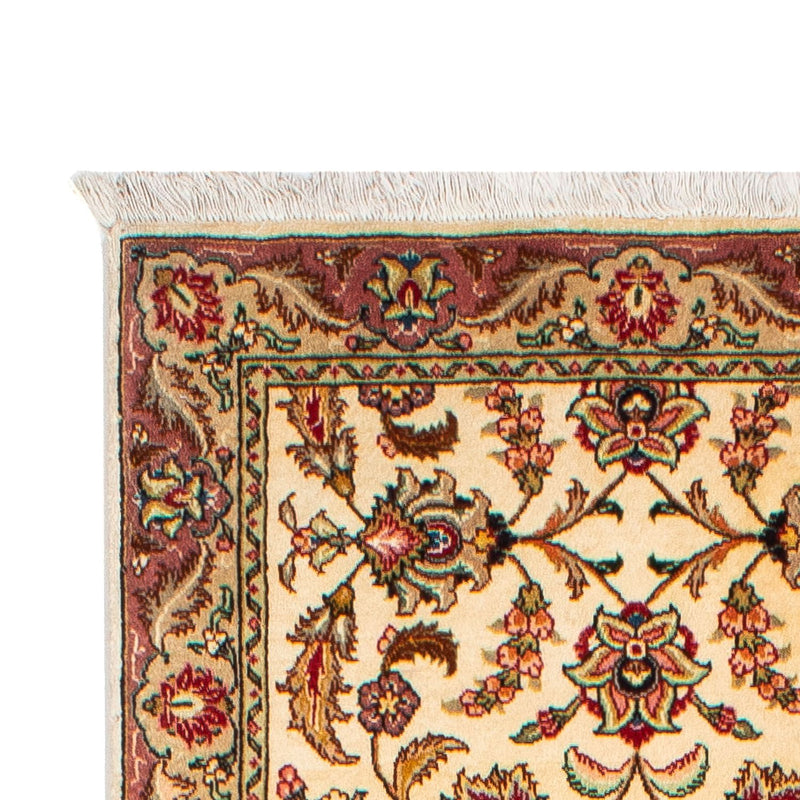 Tapis de couloir Tapis persan - Tabriz - Royal - 299 x 68 cm - beige