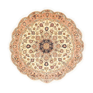 Tapis persan - Tabriz - Royal ronde  - 150 x 150 cm - beige