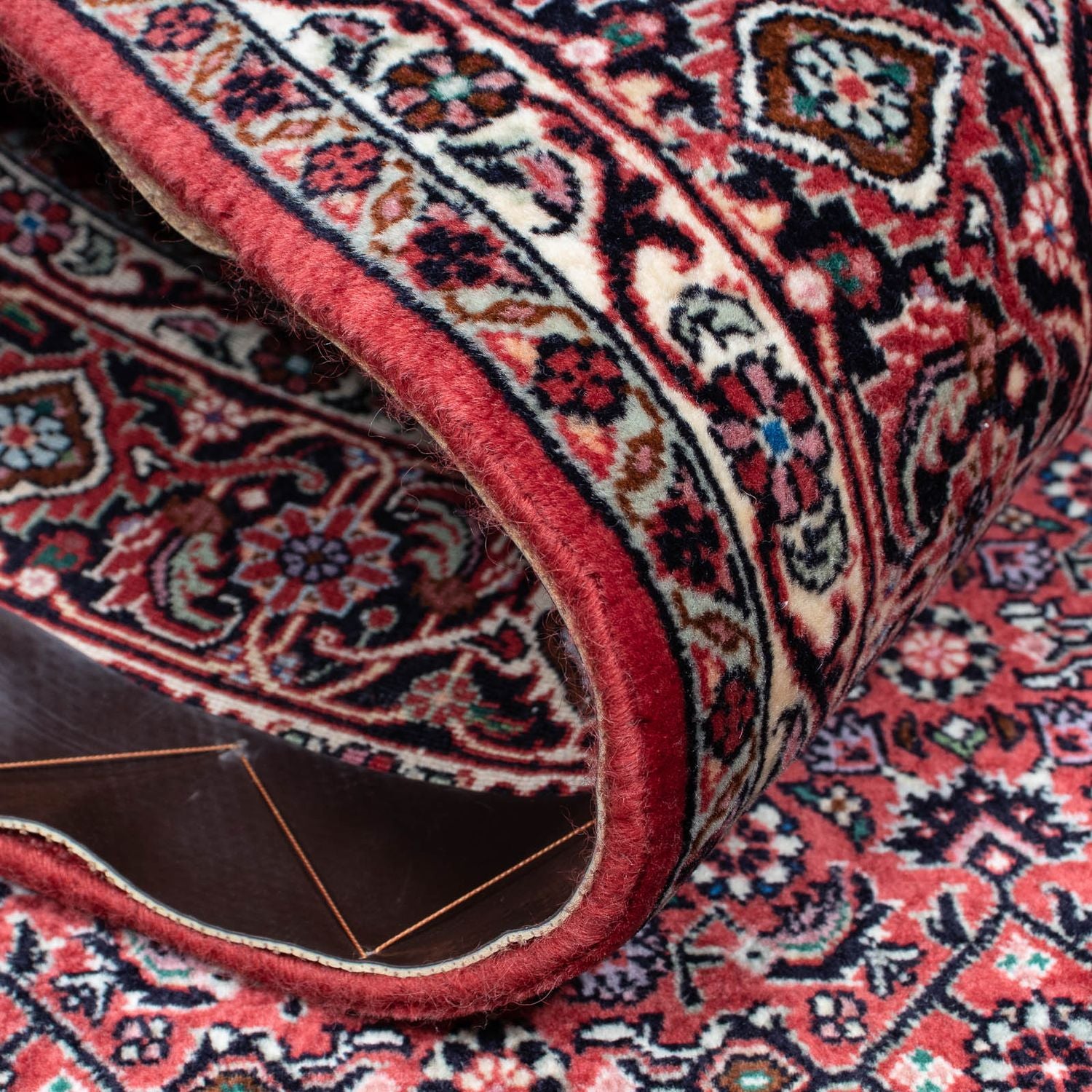 Tapis persan - Bidjar - 200 x 133 cm - rouge clair