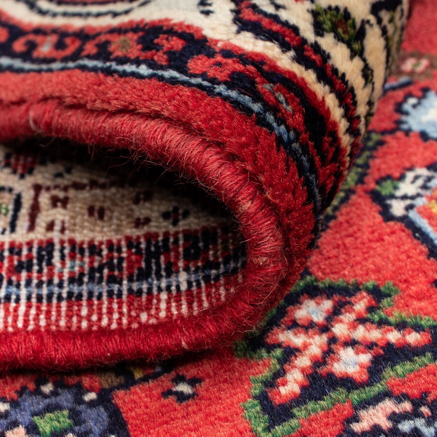 Tapis persan - Nomadic - 128 x 82 cm - rouge