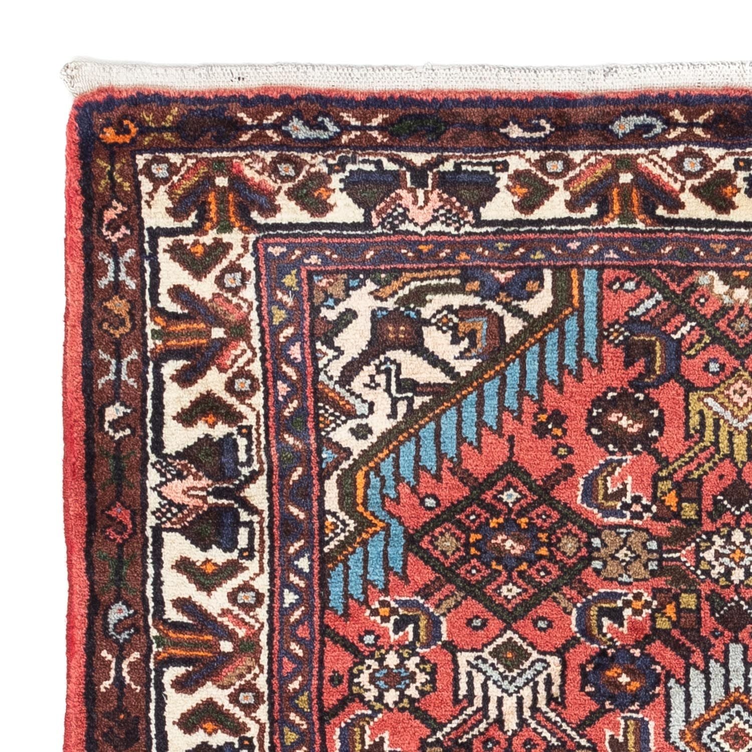 Tapis persan - Nomadic - 114 x 80 cm - rouge clair