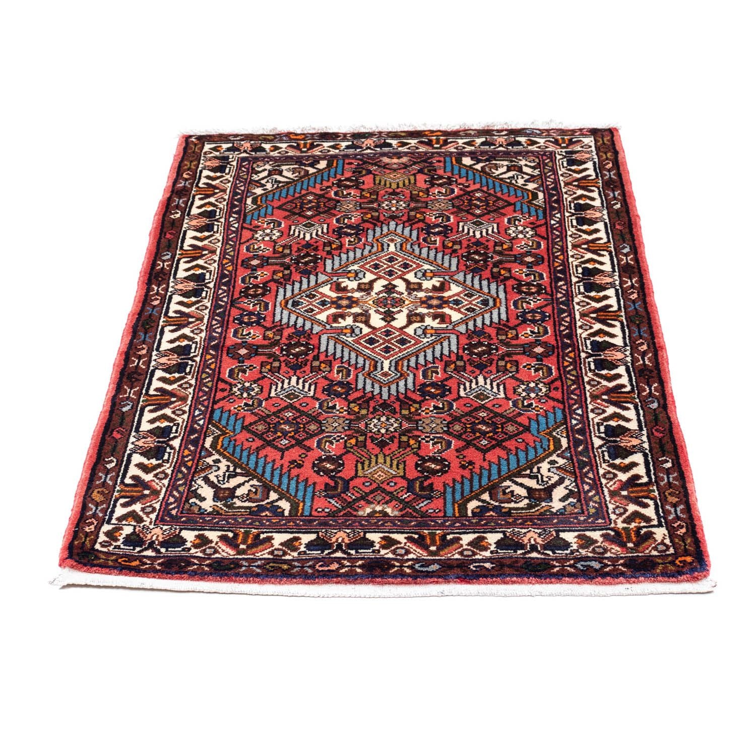 Tapis persan - Nomadic - 114 x 80 cm - rouge clair