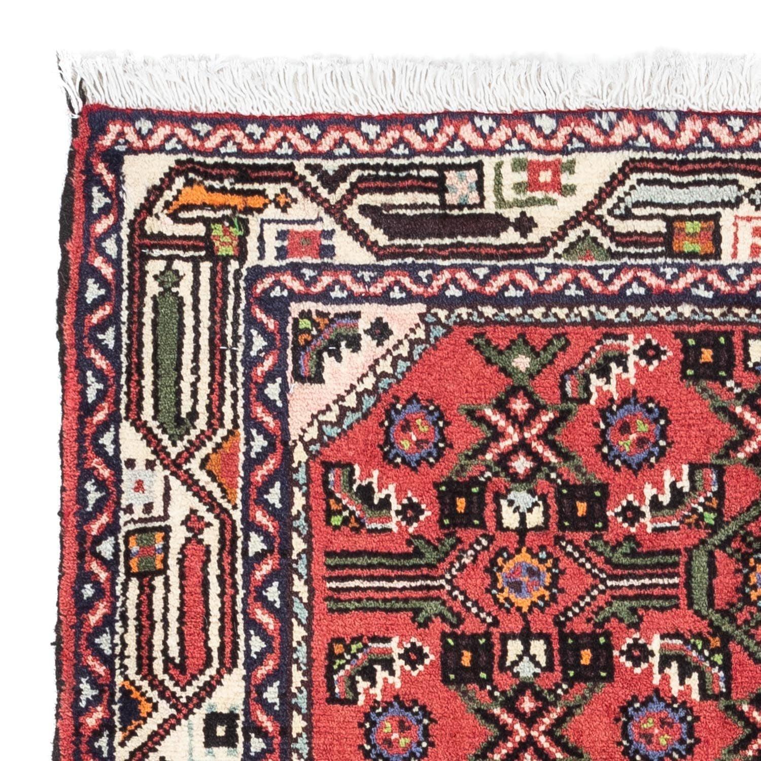 Tapis persan - Nomadic - 130 x 82 cm - rouge