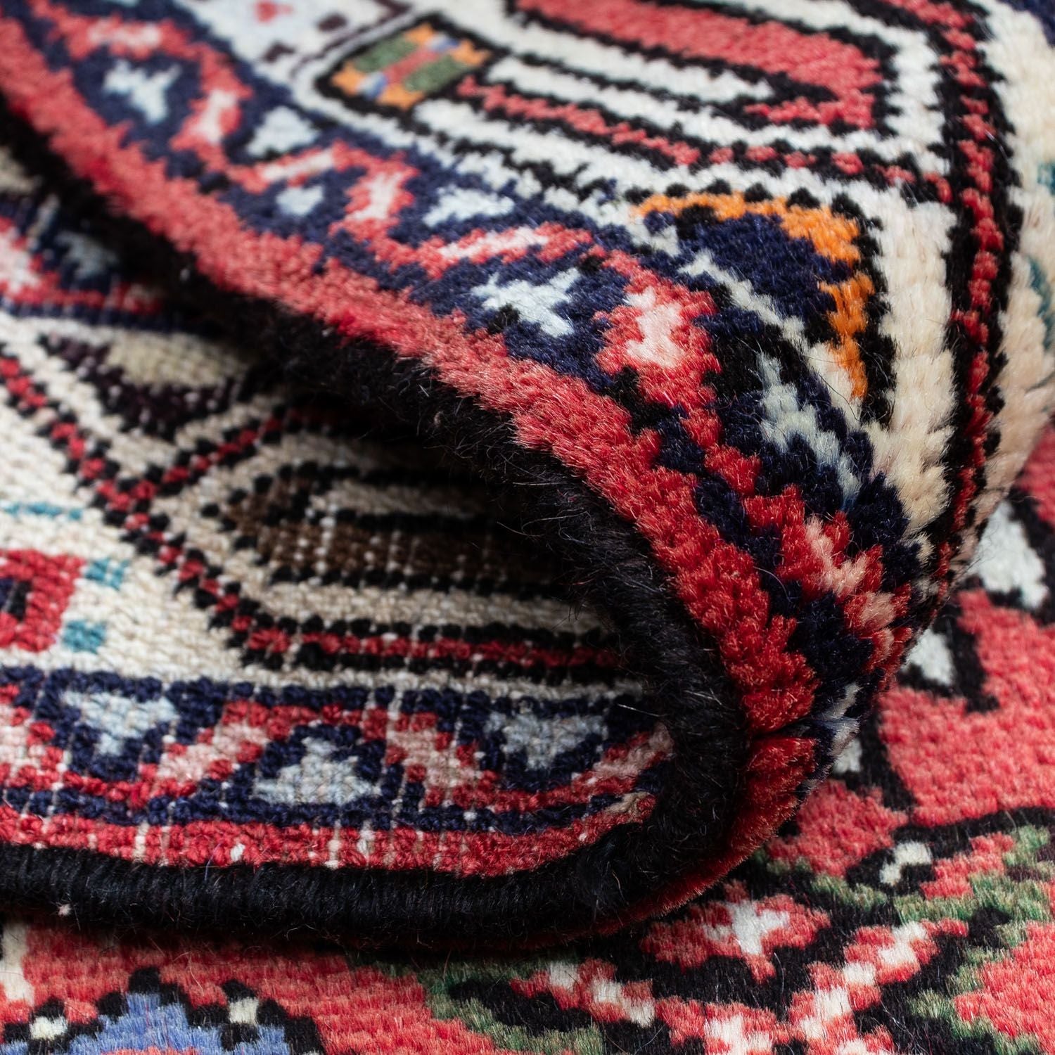 Tapis persan - Nomadic - 130 x 82 cm - rouge