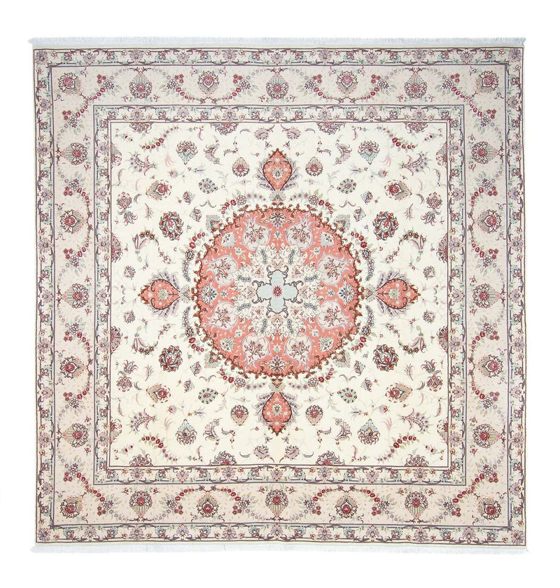 Tapis persan - Tabriz - Royal carré  - 309 x 295 cm - beige