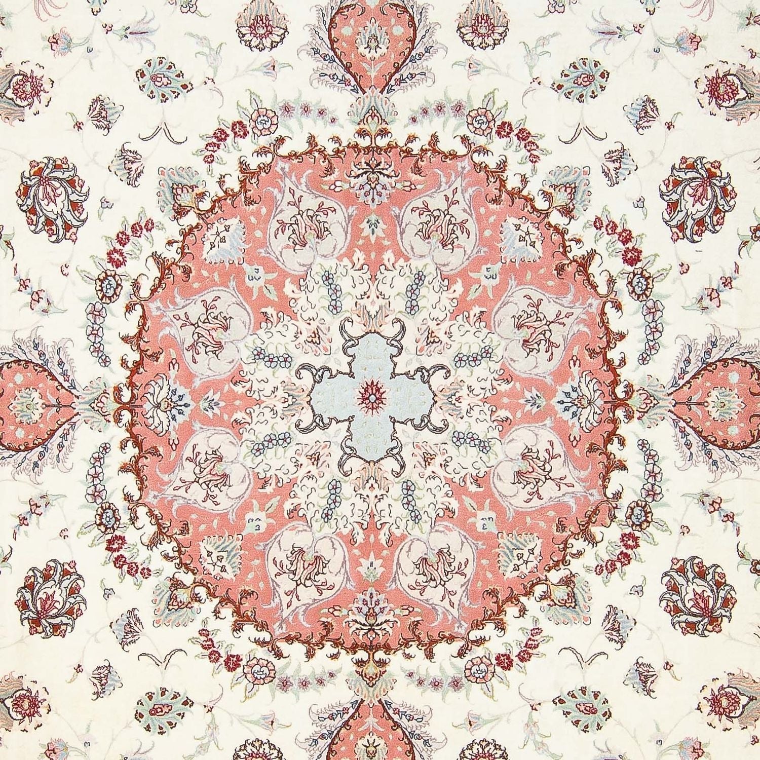Tapis persan - Tabriz - Royal carré  - 309 x 295 cm - beige