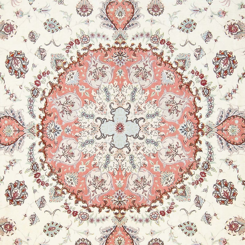 Tapis persan - Tabriz - Royal carré  - 309 x 295 cm - beige