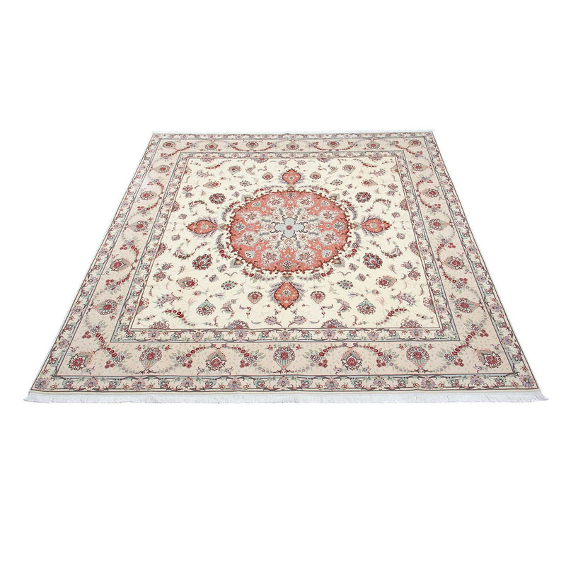 Tapis persan - Tabriz - Royal carré  - 309 x 295 cm - beige
