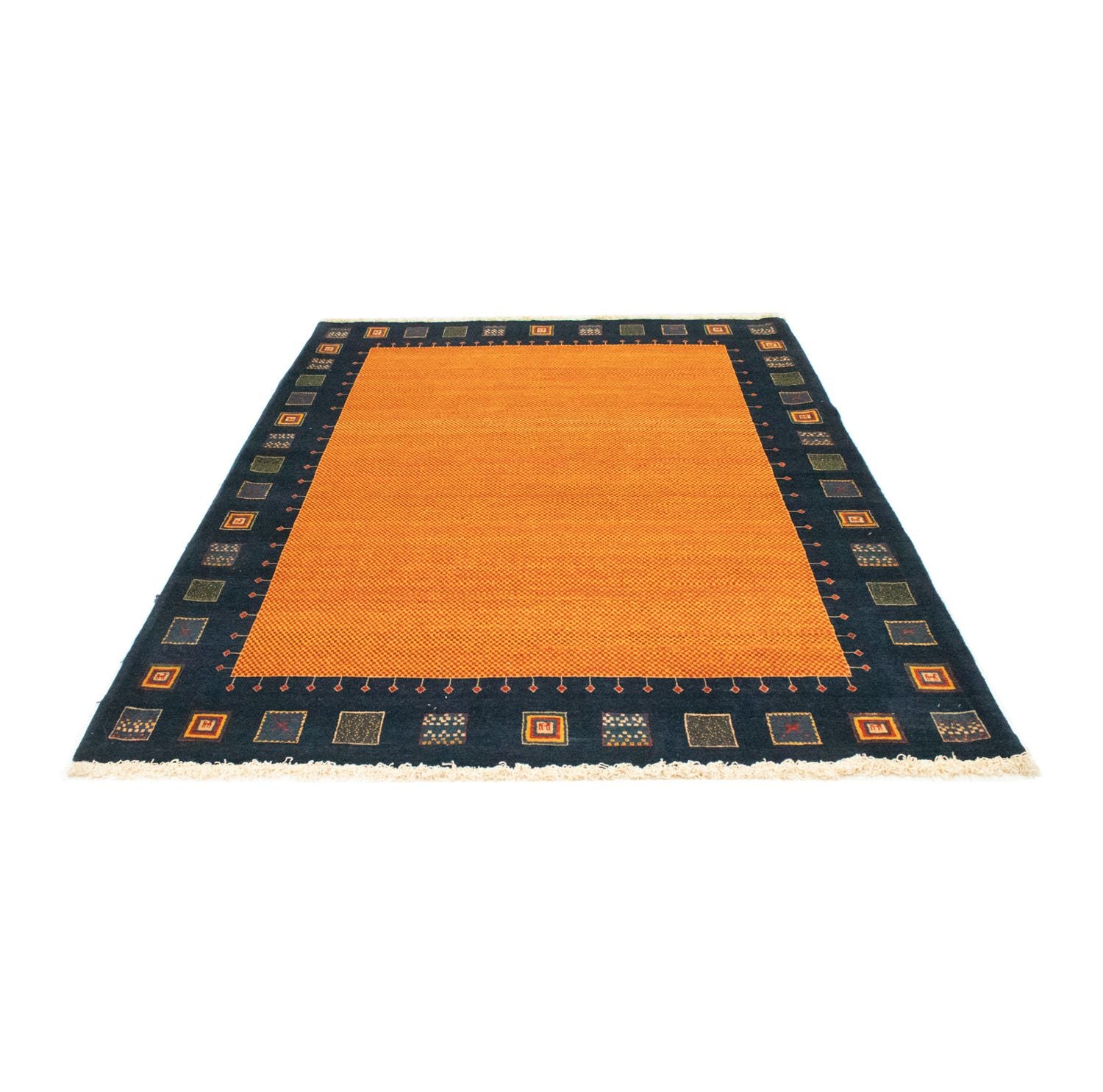 Tapis Gabbeh - Loribaft Persan - 238 x 172 cm - orange
