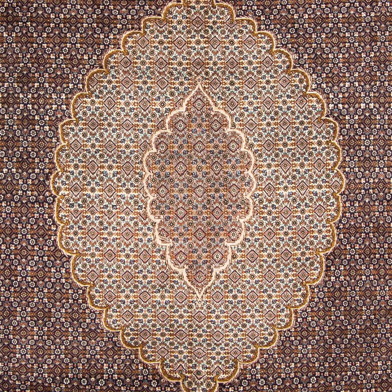 Tapis persan - Tabriz - 295 x 202 cm - bleu foncé
