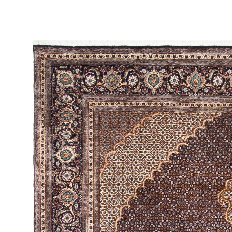 Tapis persan - Tabriz - 295 x 202 cm - bleu foncé