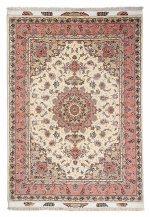 Tapis persan - Tabriz - Royal - 210 x 150 cm - beige
