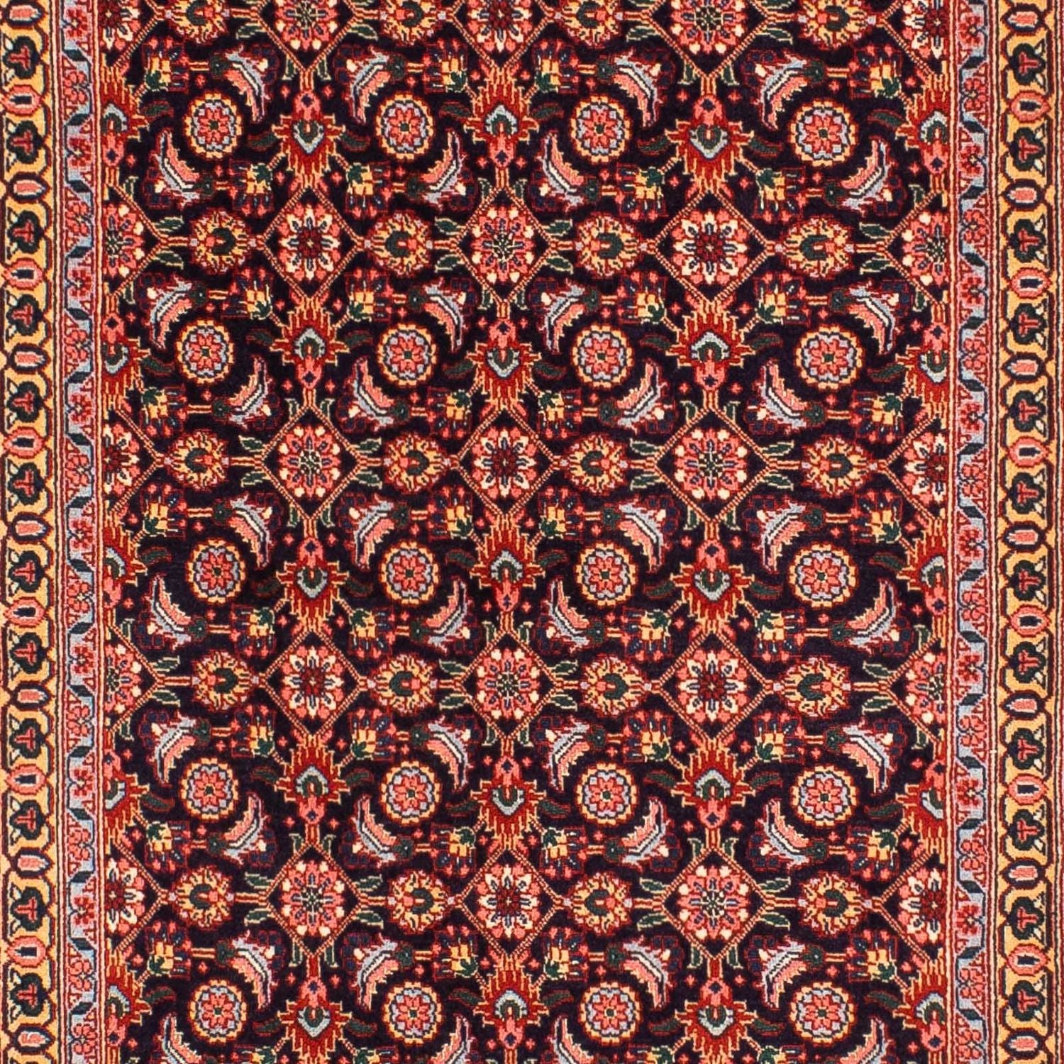 Tapis de couloir Tapis persan - Tabriz - 295 x 70 cm - marron