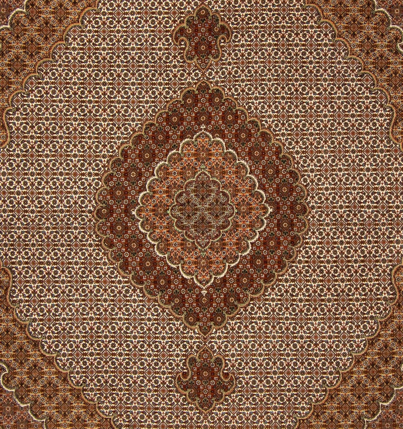 Tapis persan - Tabriz - 254 x 205 cm - marron