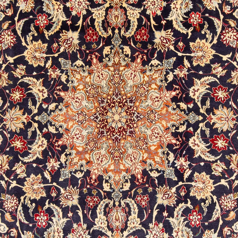 Tapis persan - Isfahan - Premium - 327 x 202 cm - bleu foncé