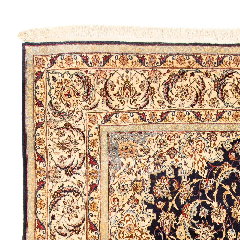 Tapis persan - Isfahan - Premium - 327 x 202 cm - bleu foncé