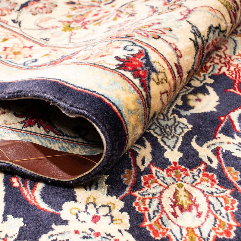 Tapis persan - Isfahan - Premium - 327 x 202 cm - bleu foncé