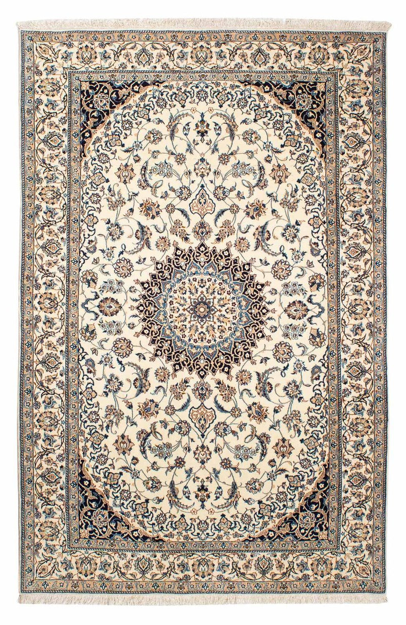Tapis persan - Nain - Premium - 198 x 130 cm - beige