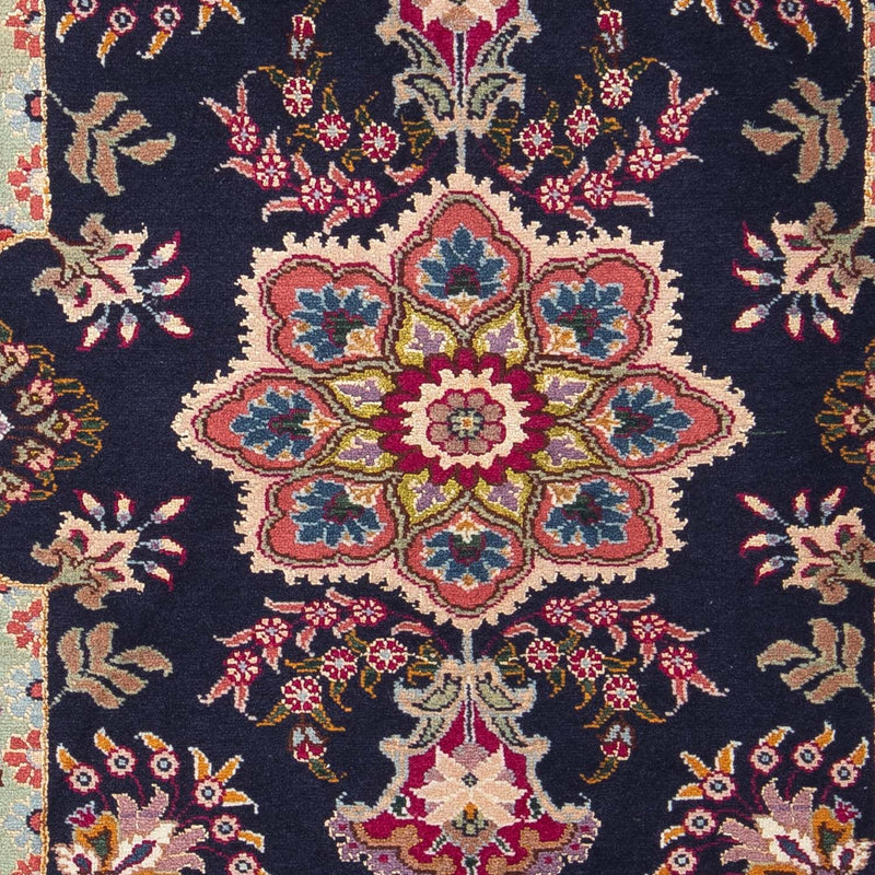 Tapis persan - Tabriz - Royal - 90 x 60 cm - bleu foncé
